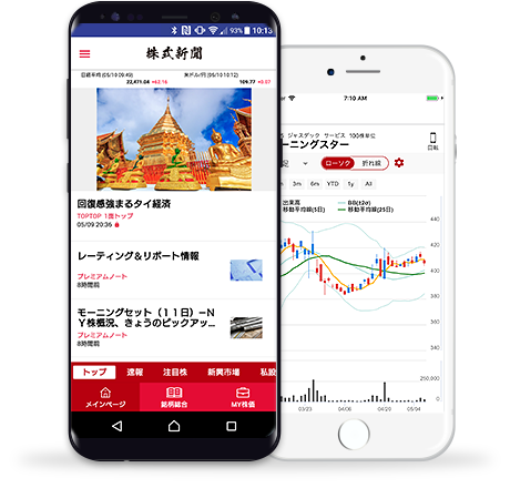 株式新聞オリジナルアプリ
